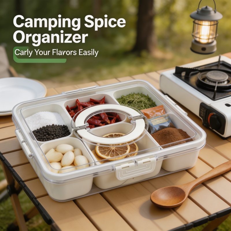 Snack Container Travel - Caixa de Lanches 4Grid, Tábua de