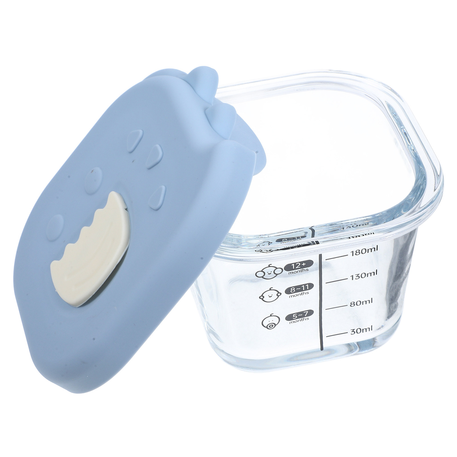 Baby Food Containers Glass - Tigela de Vidro para Papinha de