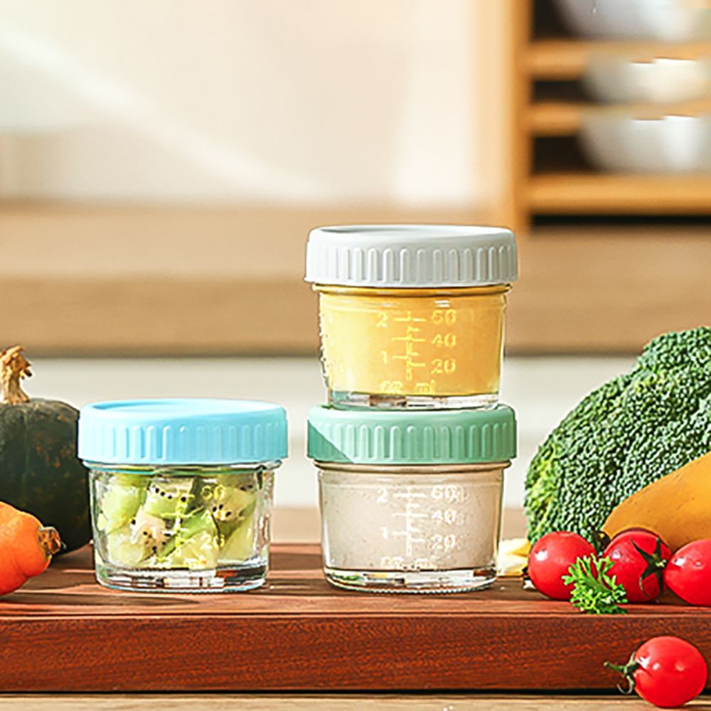 Baby Food Glass Jars - Frasco de vidro para comida de