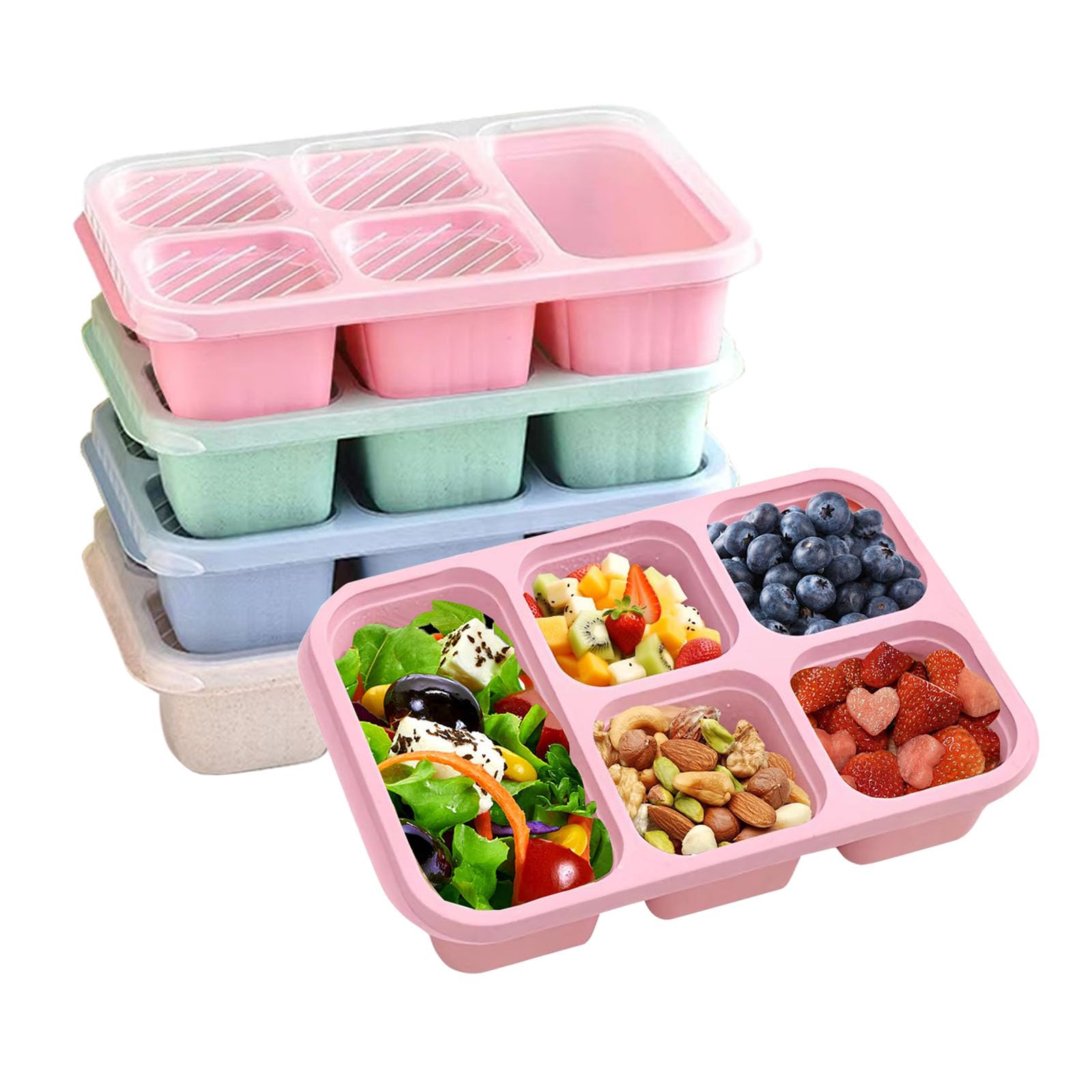 Snack Container Travel - 1PC, Caixa de Almoço Bento, Adequada