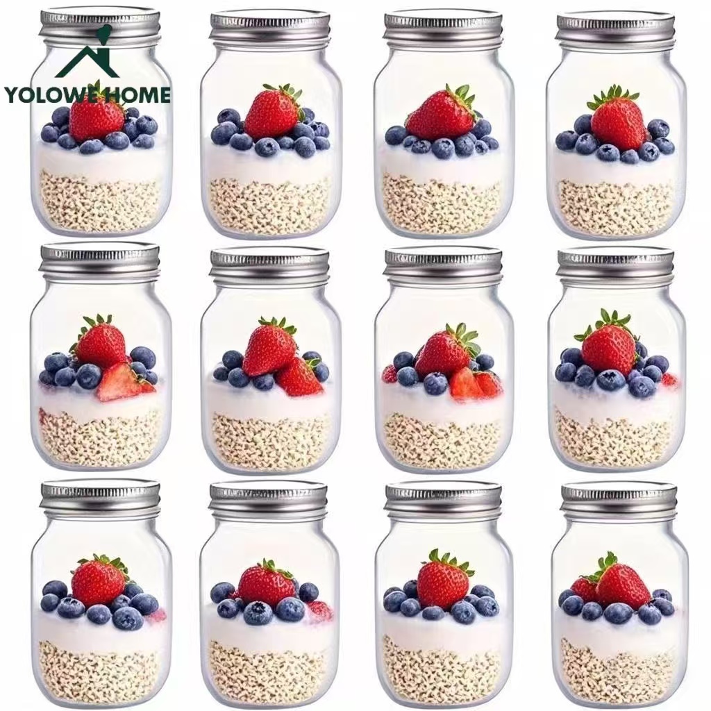 Baby Food Containers Glass - Conjunto de 6 ou 12 Potes