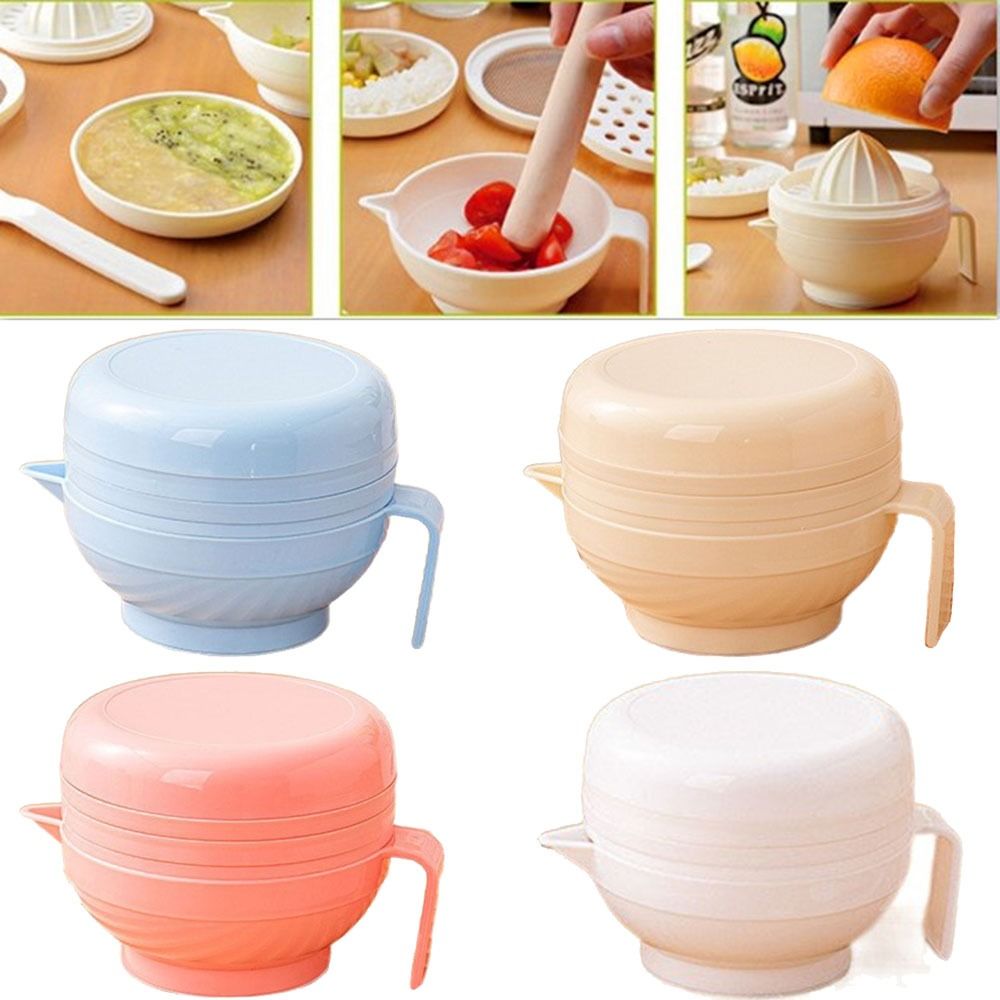 Baby Food Kit - Conjunto de tigela de moagem de