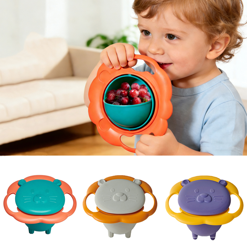 Baby Food Grinding Bowl - Bebê giroscópio tigela design prático crianças