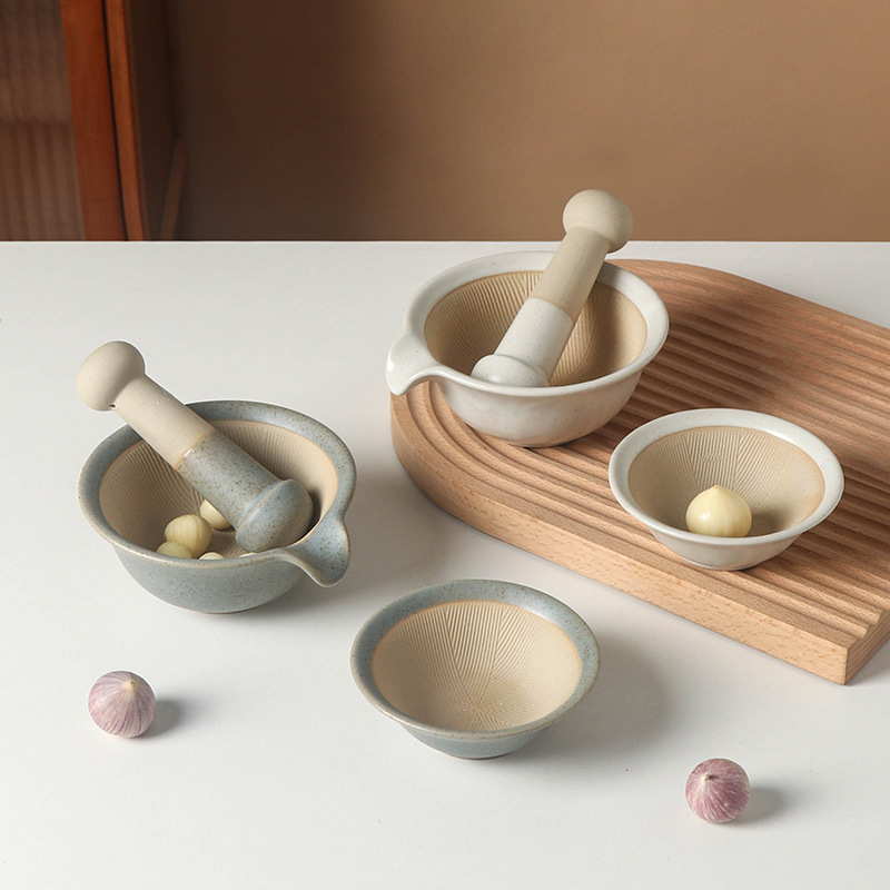 Baby Food Grinding Bowl - Tigela de moagem de cerâmica moedor