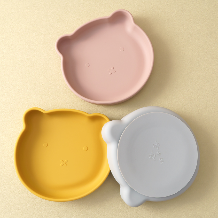 Baby Food Kit - 1pc silicone pratos do bebê sucção