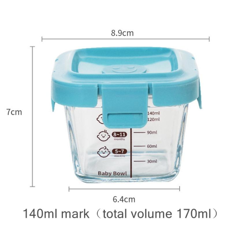 Baby Food Containers Glass - Caixa de Armazenamento Resistente ao Calor
