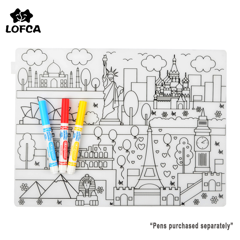 Baby Food Kit - Silicone bebê placemat 1pc utensílios de