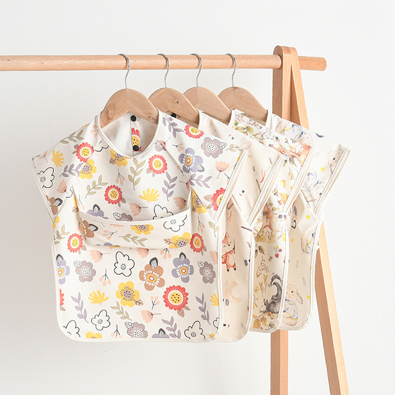 Baby Food Kit - Bebê recém-nascido babadores blusa impermeável sem