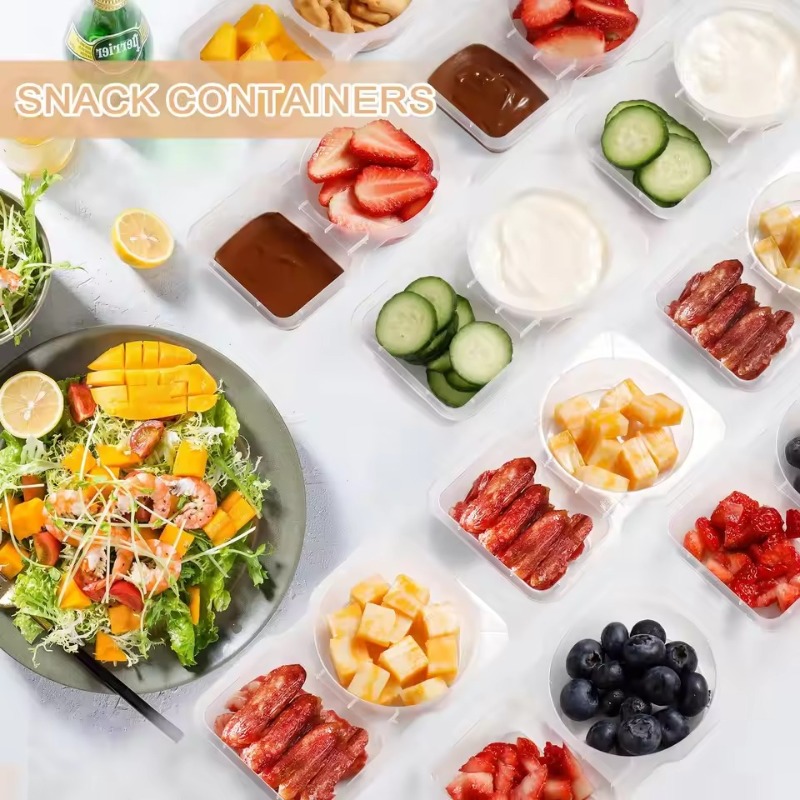5/10/20 pçs compartimento dupl - Snack Container Travel avaliação e preço