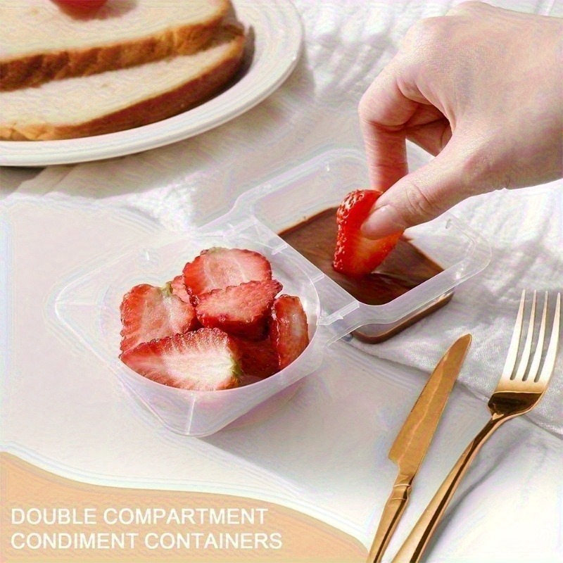 5/10/20 pçs compartimento dupl - Snack Container Travel avaliação e preço
