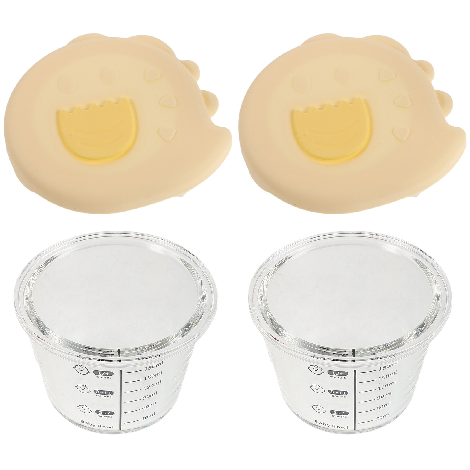 Conjunto de 2 Tigelas de Vidro - Baby Food Glass Jars avaliação e preço