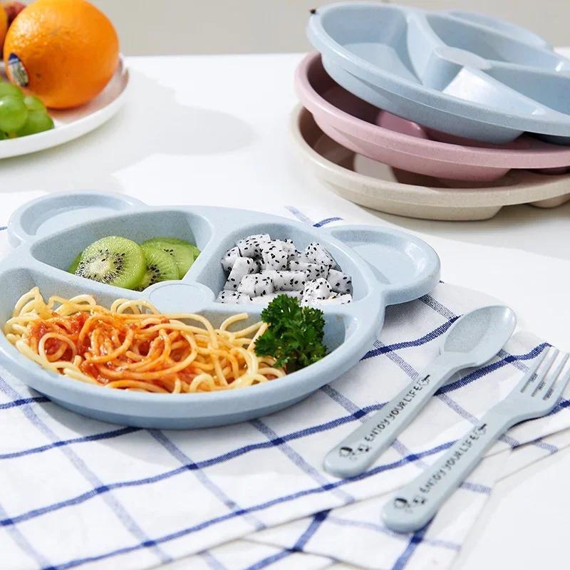 Bebê tigela colher garfo conju - Baby Food Menu avaliação e preço