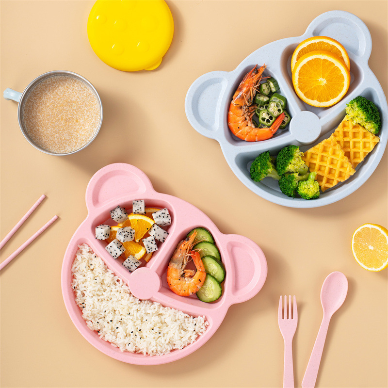 3 pçs/set palha de trigo conju - Baby Food Menu avaliação e preço