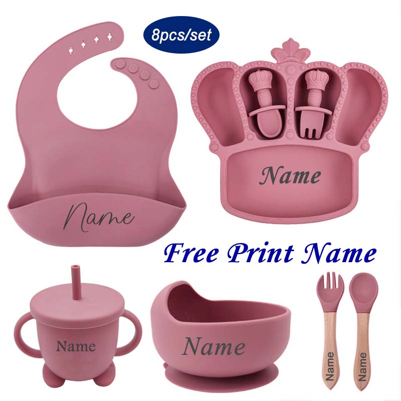 Louça de silicone com nome per - Baby Food Menu avaliação e preço