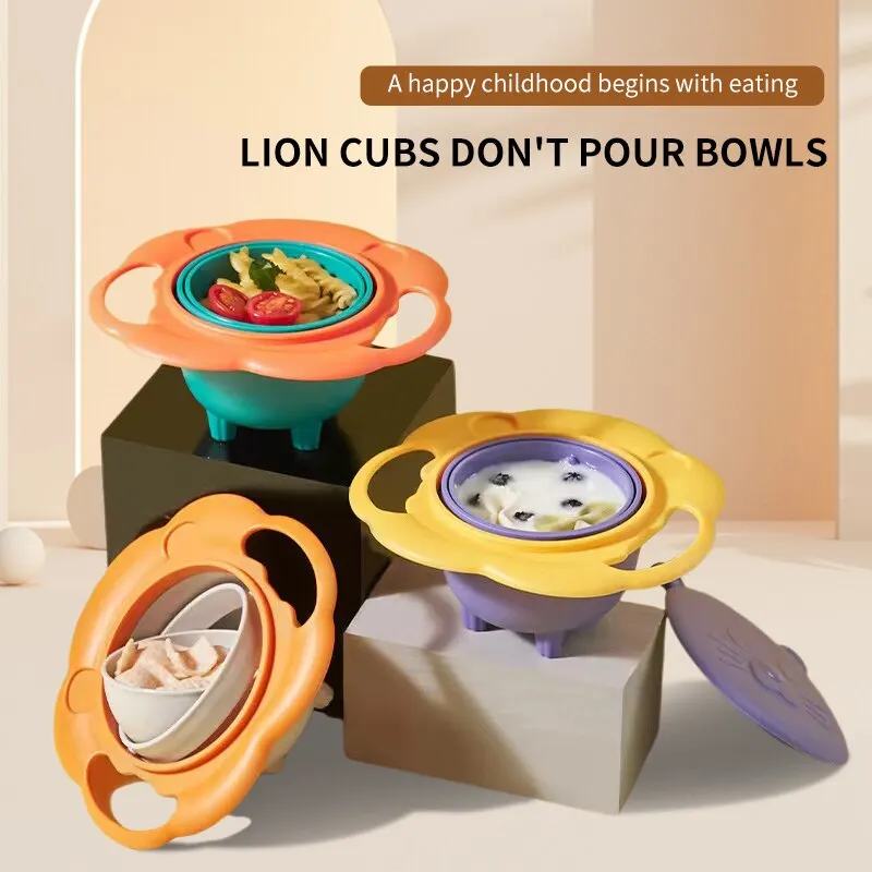 Bebê giroscópio tigela design  - Baby Food Grinding Bowl avaliação e preço
