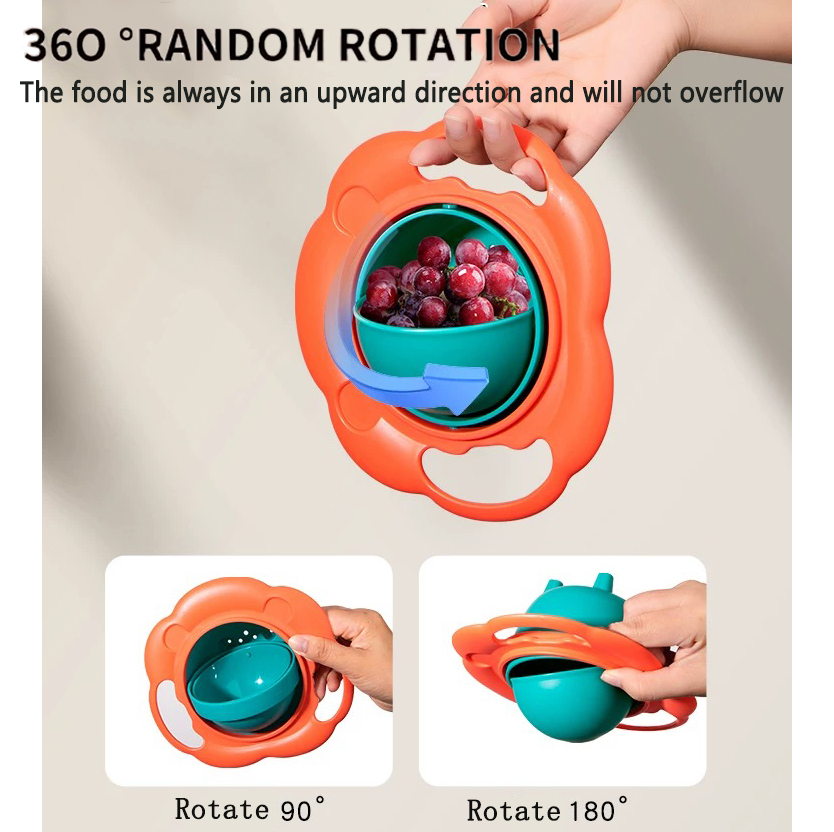 Bebê giroscópio tigela design  - Baby Food Grinding Bowl avaliação e preço