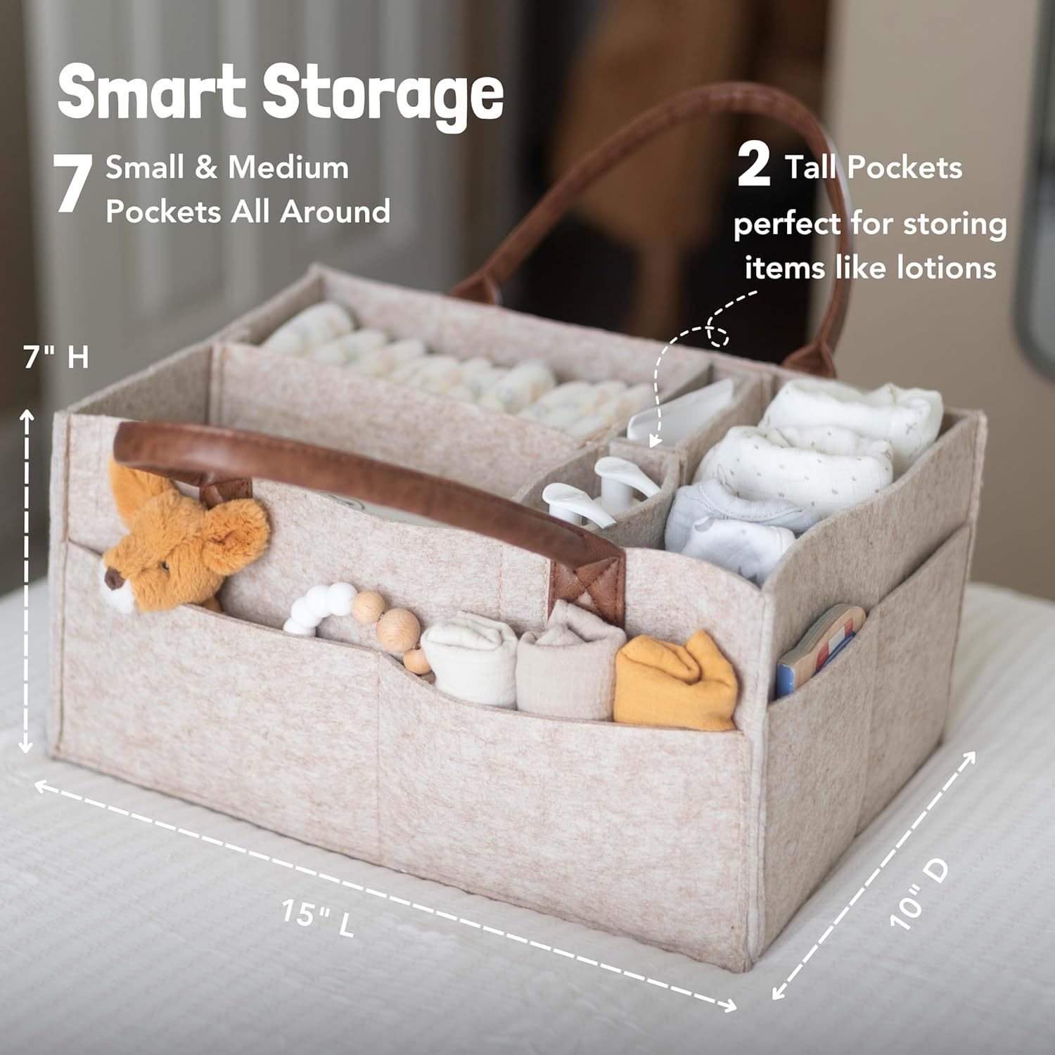 Cesto Organizador de Feltro pa - Baby Food Organizer avaliação e preço