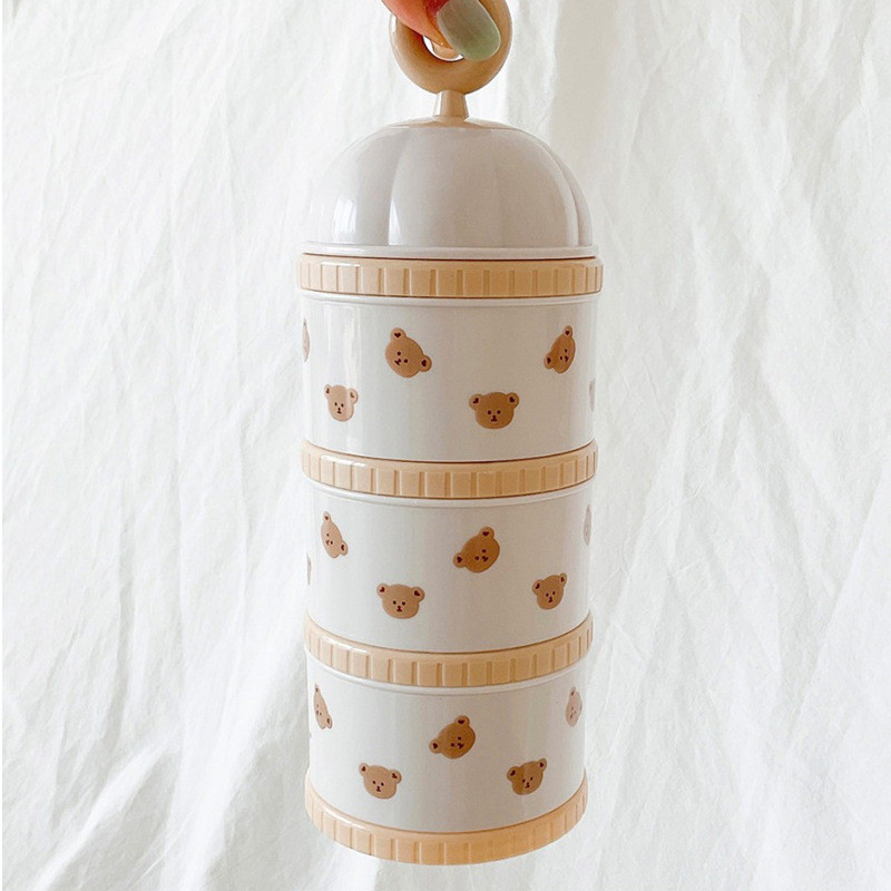 Urso bonito caixa de leite em  - Baby Food Organizer avaliação e preço