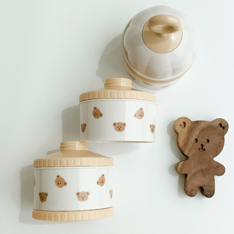 Urso bonito caixa de leite em  - Baby Food Organizer avaliação e preço