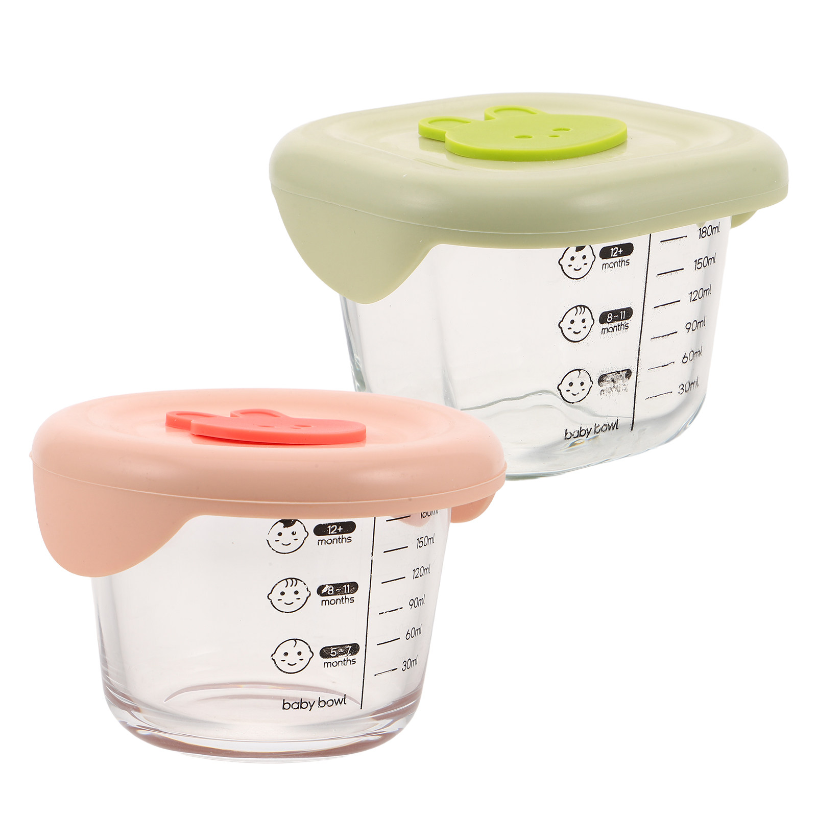 2 Peças de Recipientes de Arma - Baby Food Containers Glass avaliação e preço