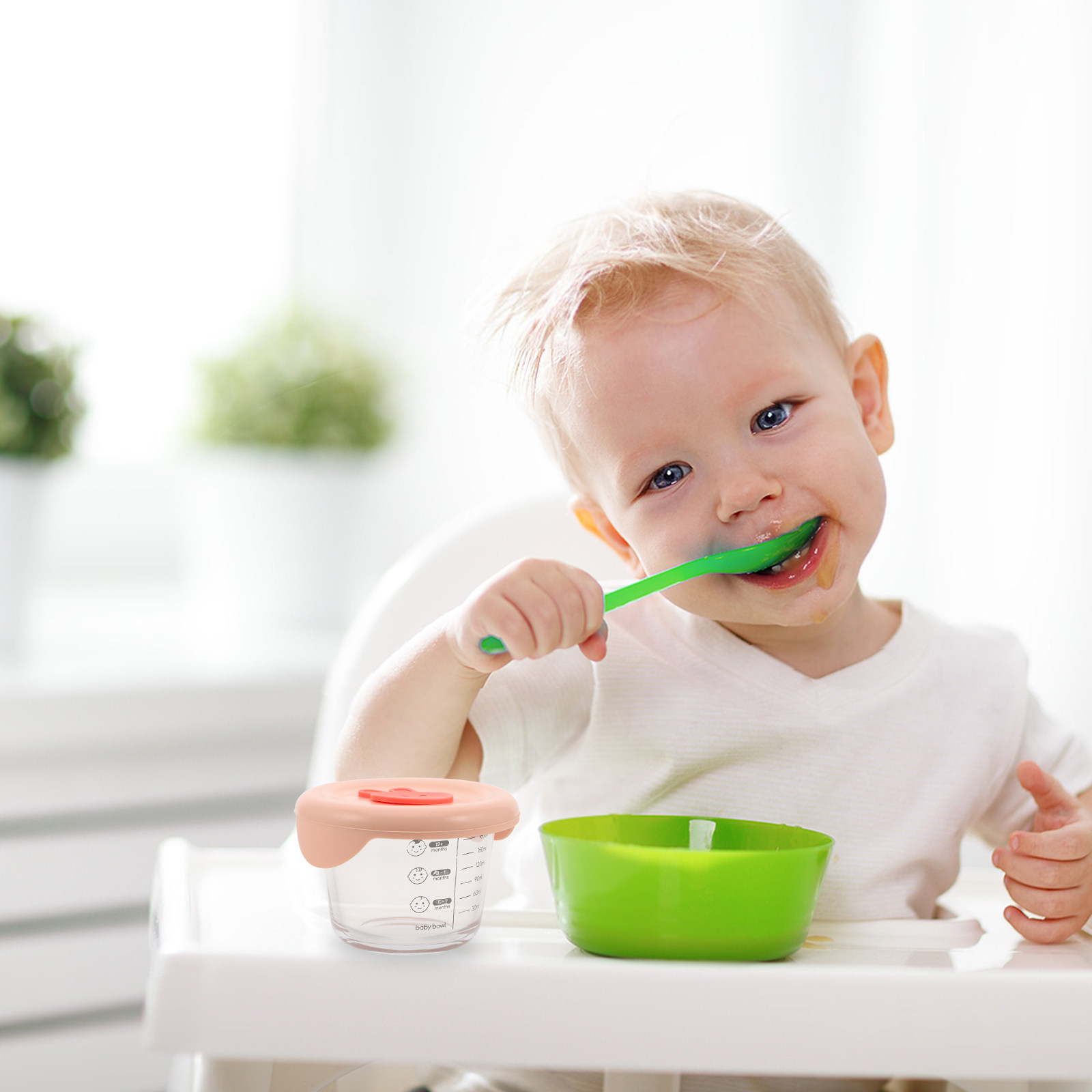 2 Peças de Recipientes de Arma - Baby Food Containers Glass avaliação e preço
