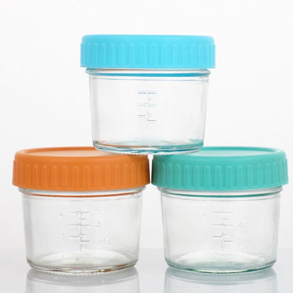 Conjunto de 6 Frascos de Vidro - Baby Food Glass Jars avaliação e preço
