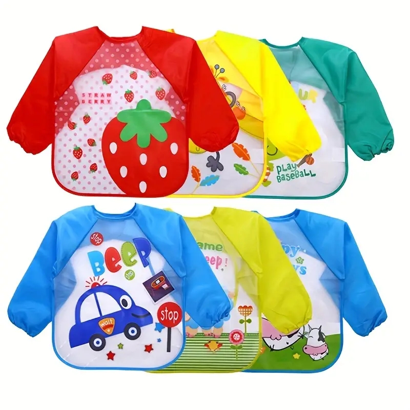 Babadores de bebê de manga lon - Baby Food Kit avaliação e preço