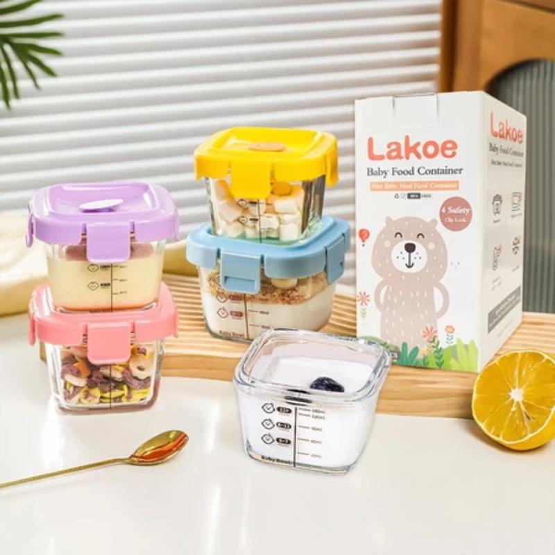Caixa de Armazenamento Resiste - Baby Food Containers Glass avaliação e preço