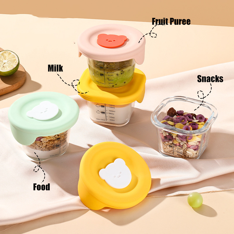 Frascos de vidro para armazena - Baby Food Glass Jars avaliação e preço