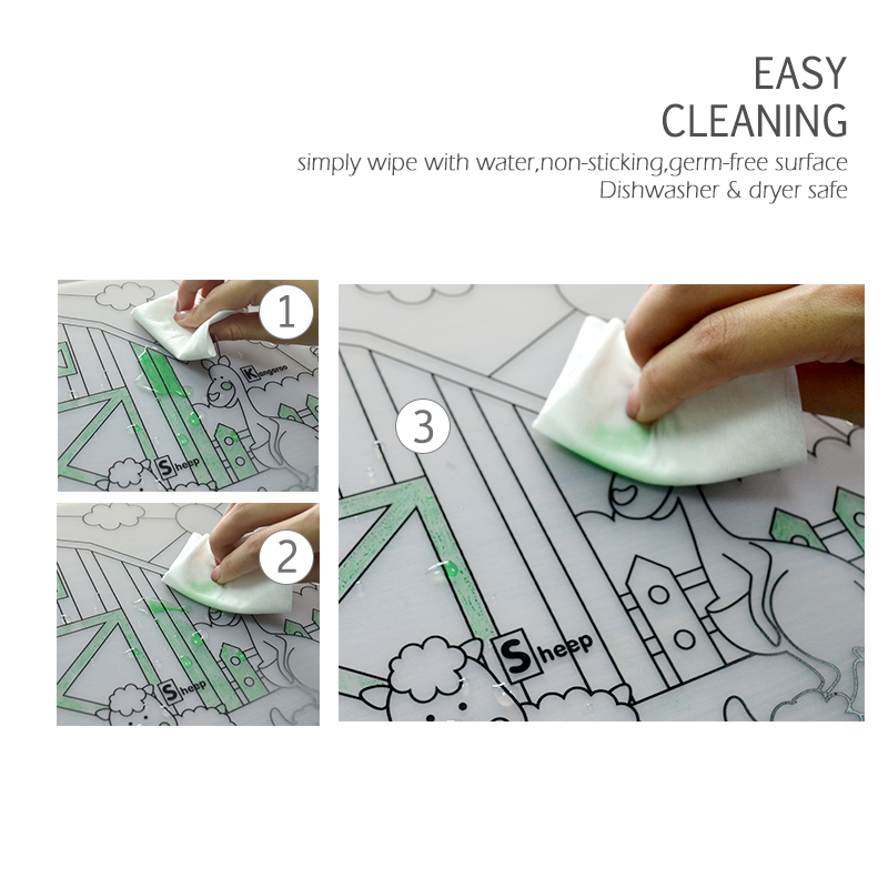 Silicone bebê placemat 1pc ute - Baby Food Kit avaliação e preço