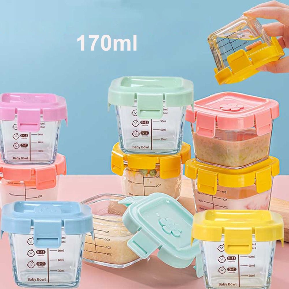 Moda 170ml caixa de armazename - Baby Food Glass Jars avaliação e preço