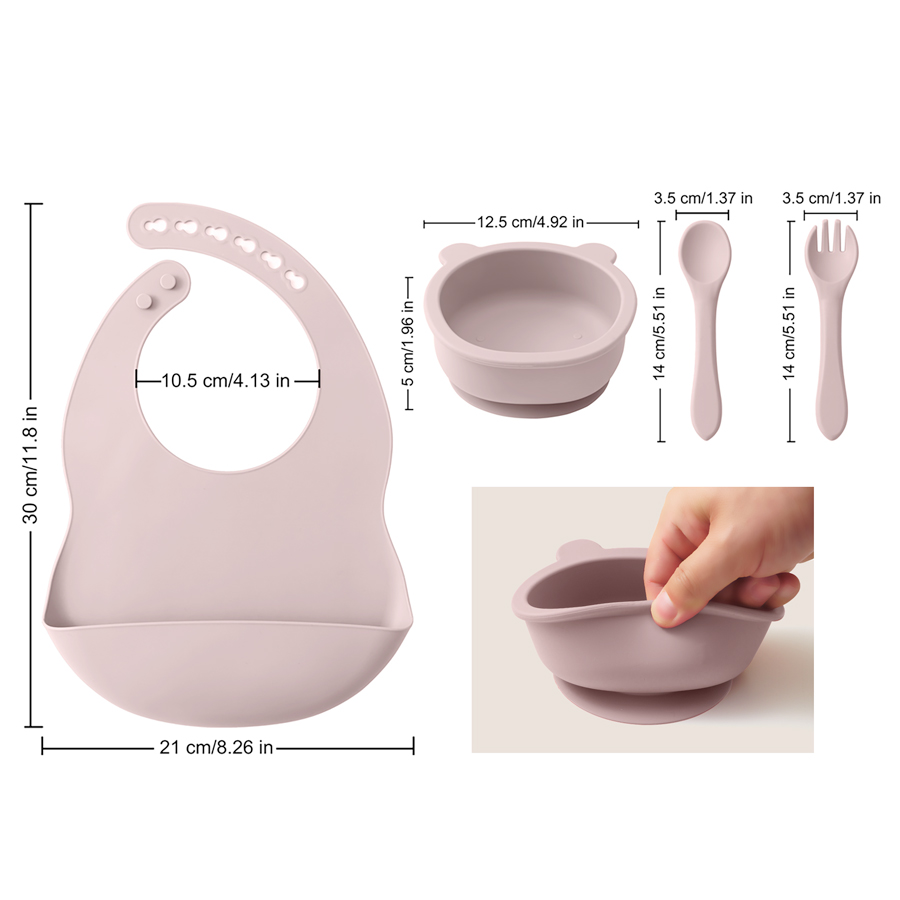 Louça de silicone infantil, co - Baby Food Kit avaliação e preço
