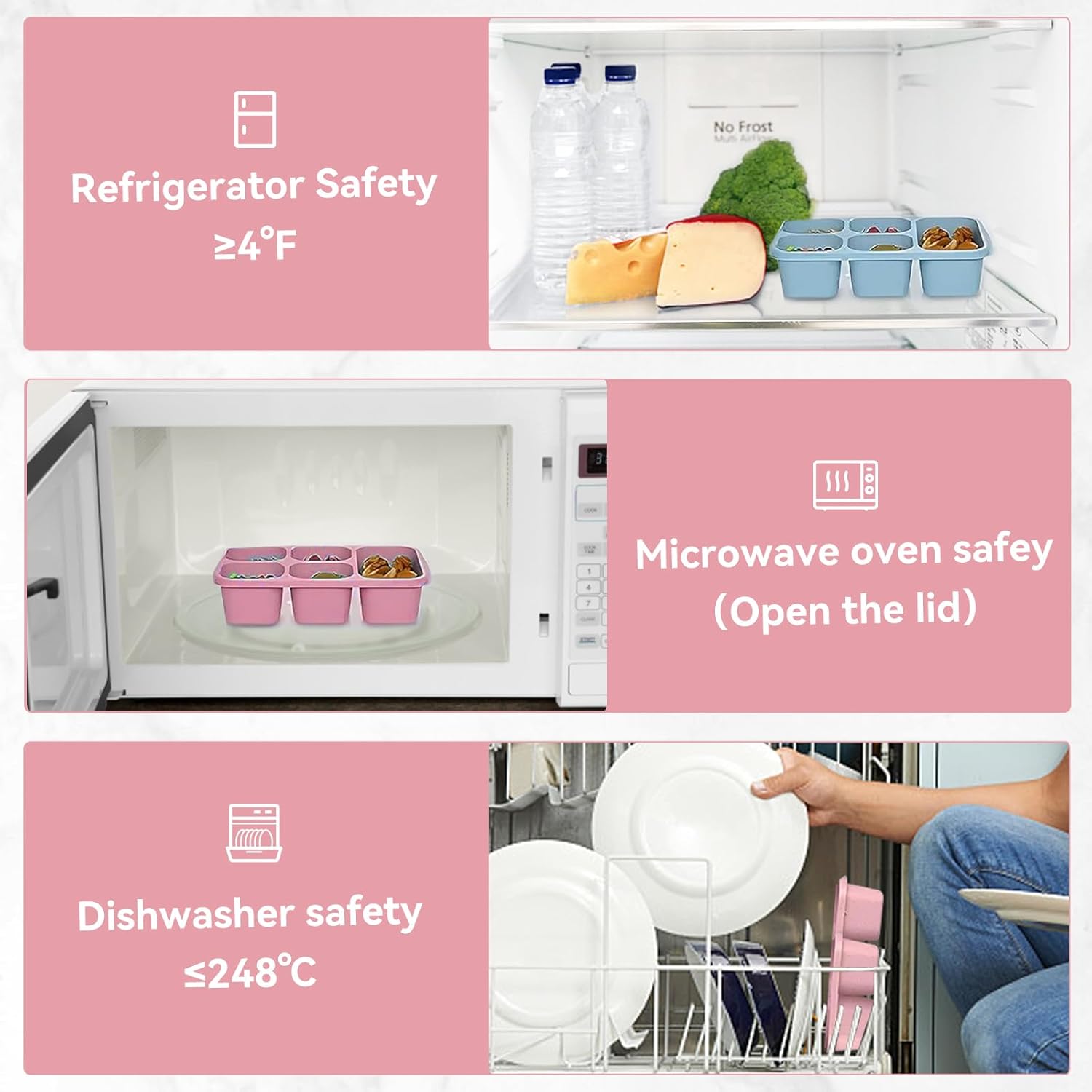 Lancheira Bento com 5 comparti - Snack Container Travel avaliação e preço