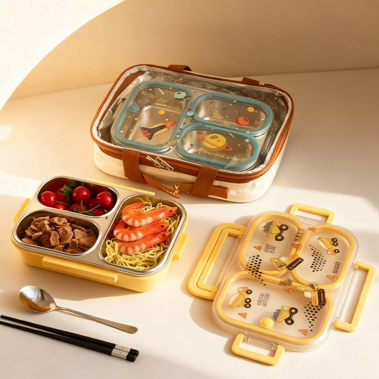 Lancheira Infantil Grande Capa - Baby Food Organizer avaliação e preço